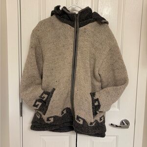 Handmade fleece lined 100% wool jacket
